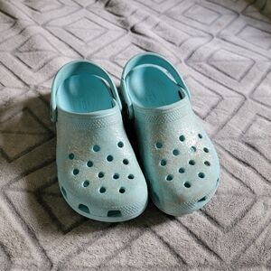 Crocs Childrens Light Blue Shimmer Size 12